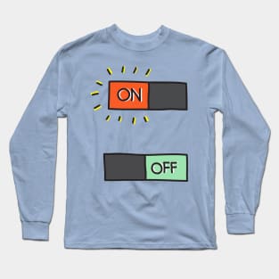 electricity power button Long Sleeve T-Shirt